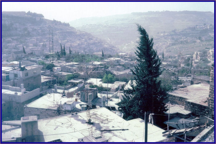 The Arab town of Silwan